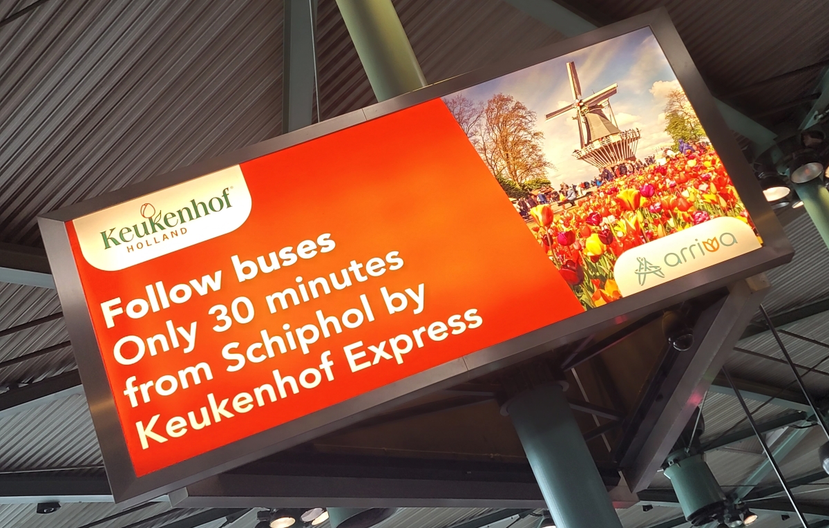 Květinový express Keukenhof z letiště Schiphol