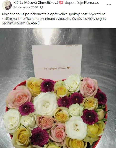 Kytice z facebookové aukce Florea