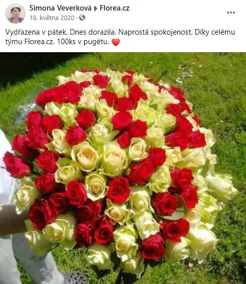Vydražená kytice od Florea