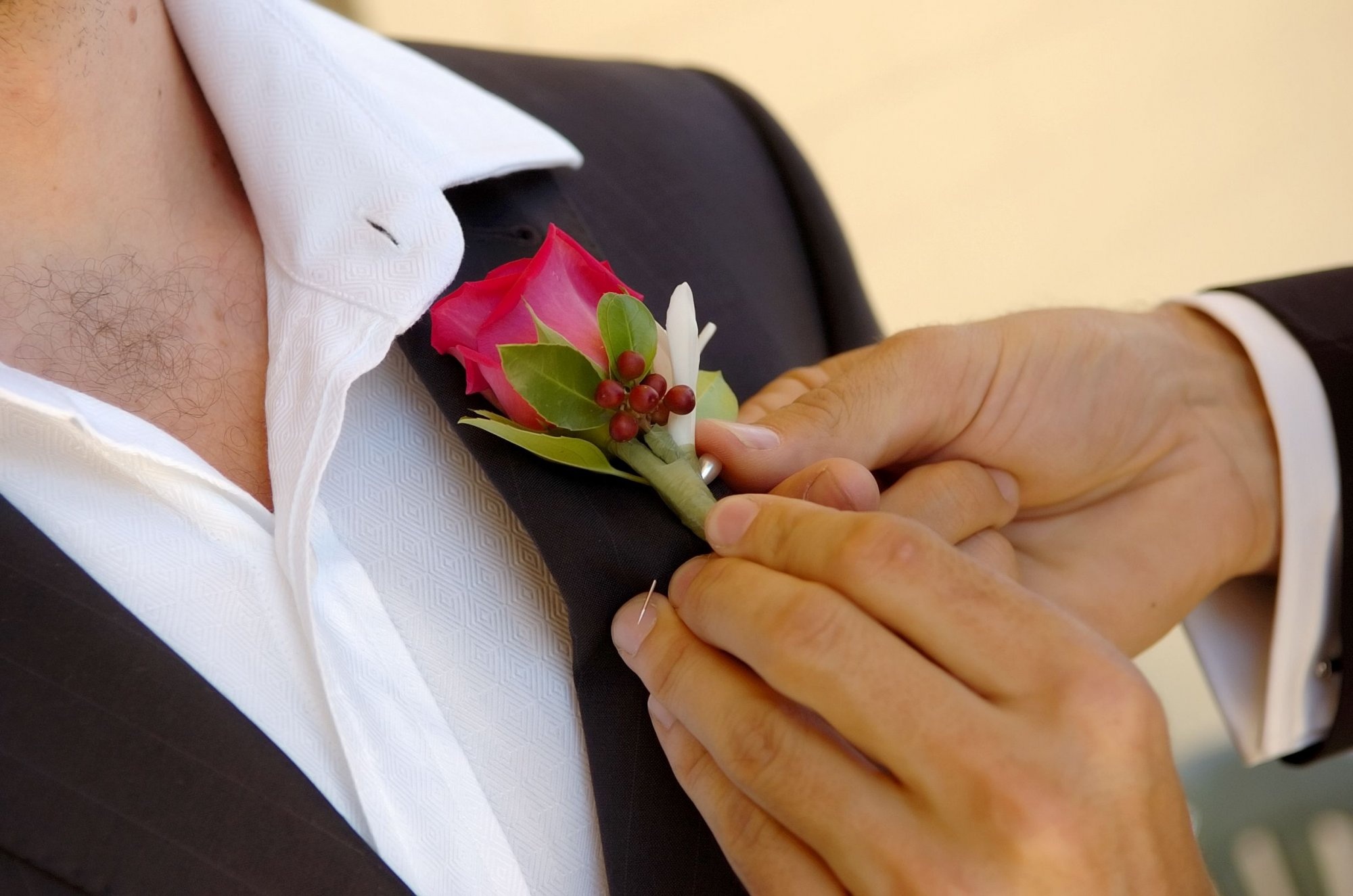 Svatební korsáž pro ženicha