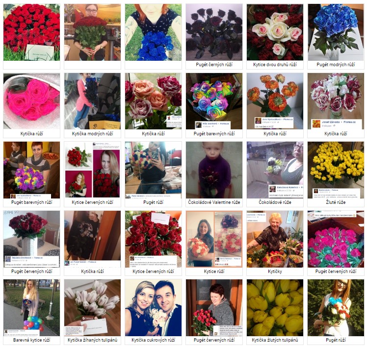 Fotografie květin doručených v Blansku od zákazníků