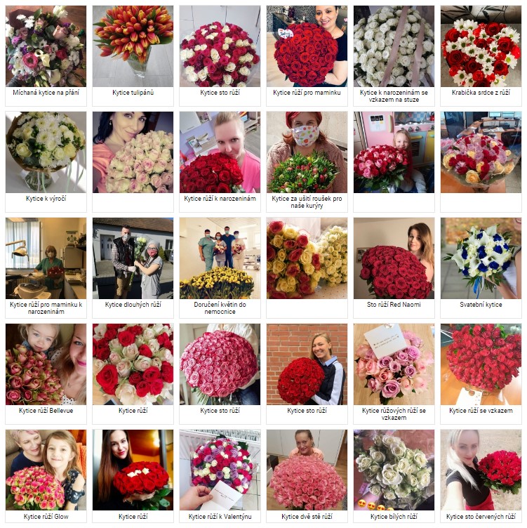 Galerie: Kytice doručené rozvozem květin v Černošicích