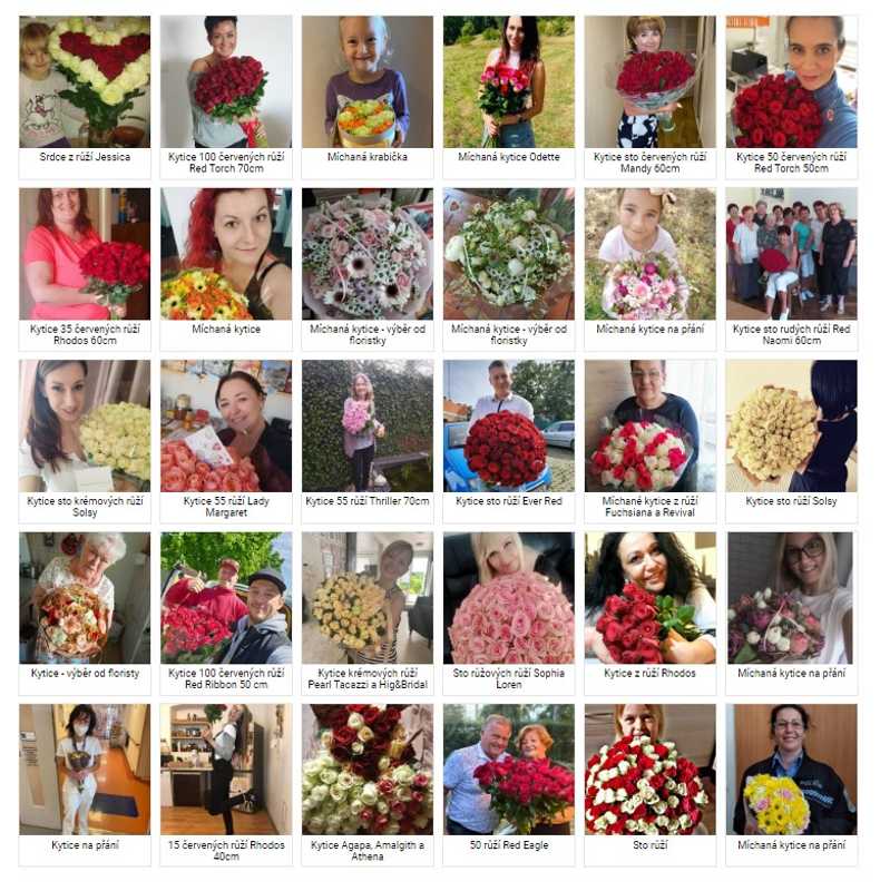 Fotografie květin doručených v Česká Lípa od zákazníků