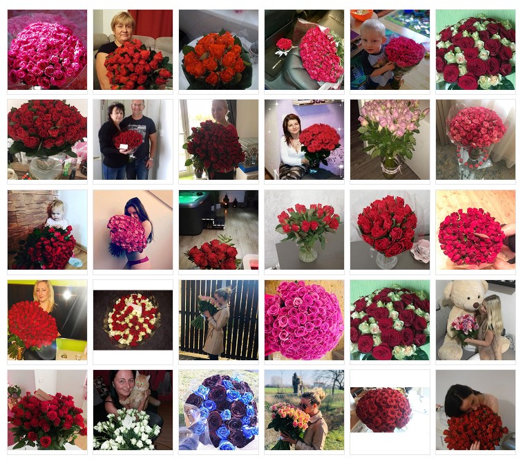 Fotografie květin doručených v Děčíně od zákazníků
