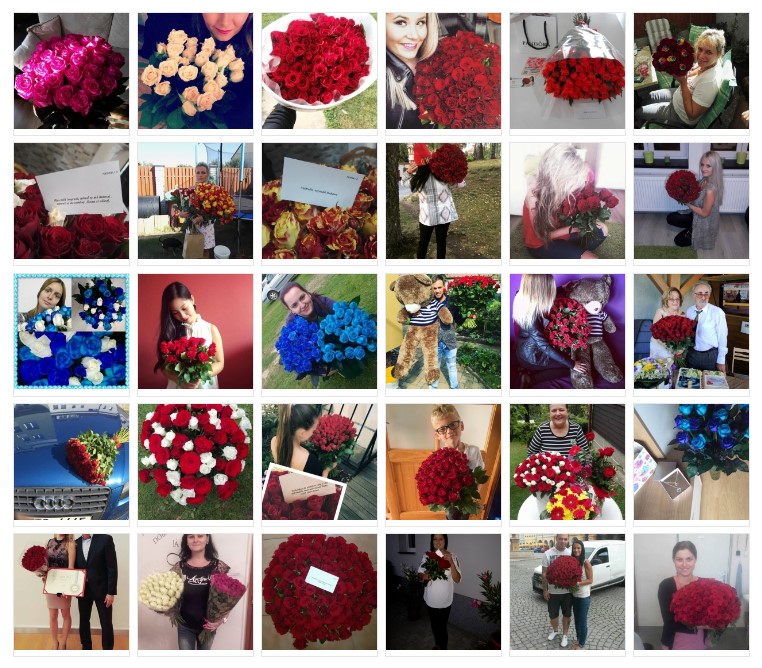 Fotografie květin doručených v Dobrušce od zákazníků