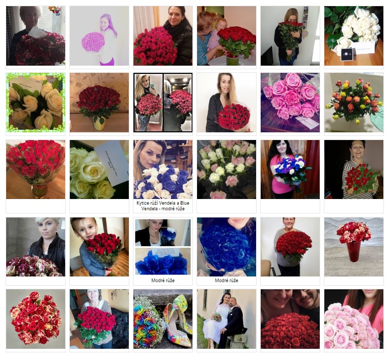 Fotografie květin doručených v Hulíně od zákazníků