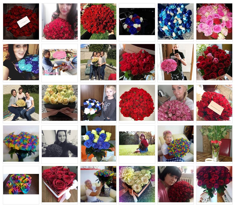 Fotografie květin doručených v Jablonci nad Nisou od zákazníků