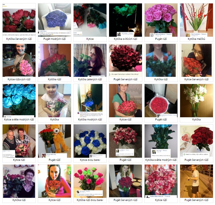 Fotografie květin doručených v Jirkově od zákazníků
