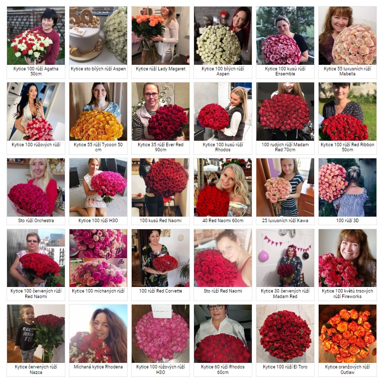 Fotografie květin doručených v Karviné od zákazníků