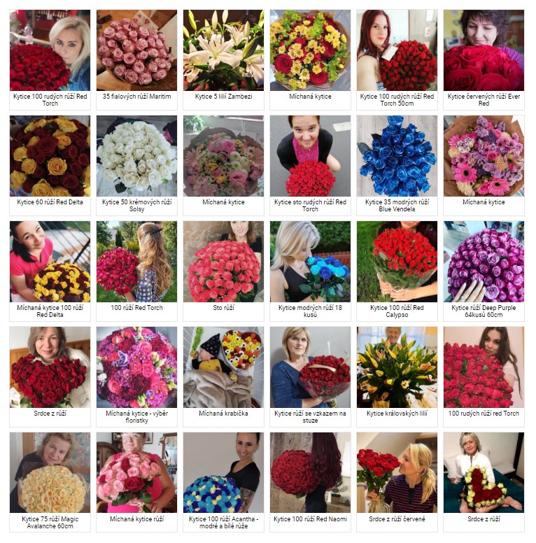 Fotografie květin doručených v Kladně od zákazníků