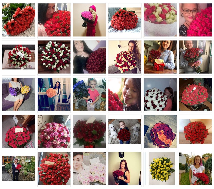 Fotografie květin doručených v Kolíně od zákazníků