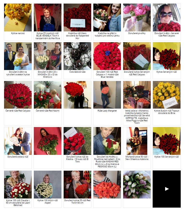 Fotografie květin doručených v Kunovicích od zákazníků