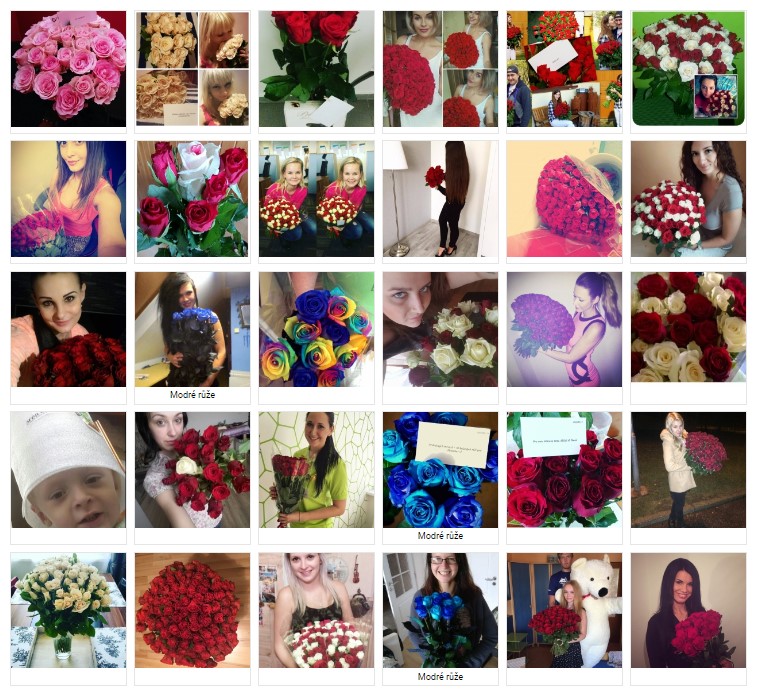 Fotografie květin doručených v Letovicích od zákazníků