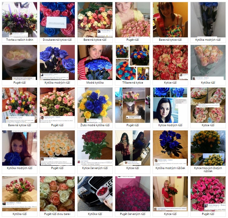Fotografie květin doručených v Náchodě od zákazníků