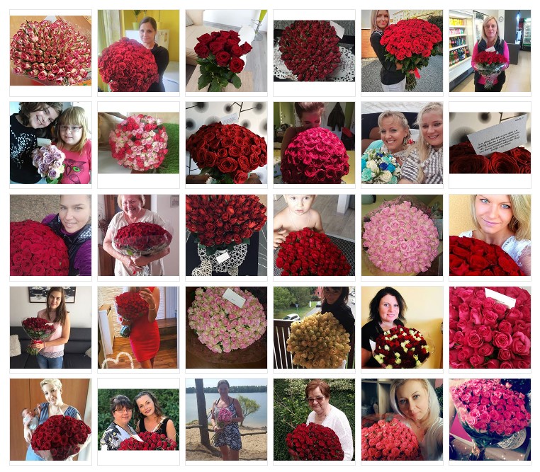 Fotografie květin doručených v Šluknově od zákazníků
