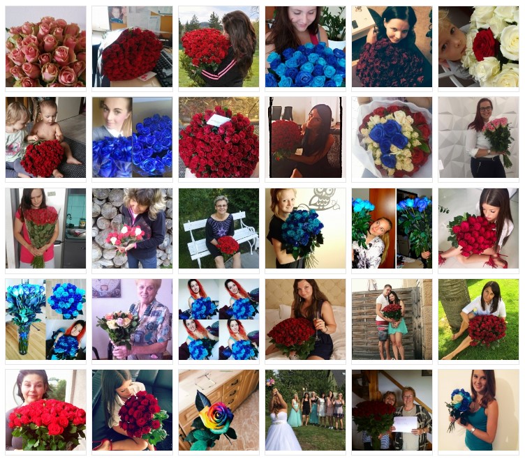 Fotografie květin doručených ve Vyškově od zákazníků