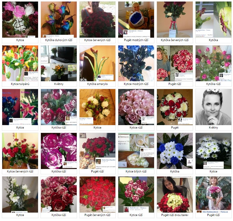 Fotografie květin doručených v Žatci od zákazníků