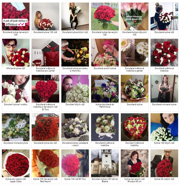 Fotografie květin doručených v Zubří od zákazníků