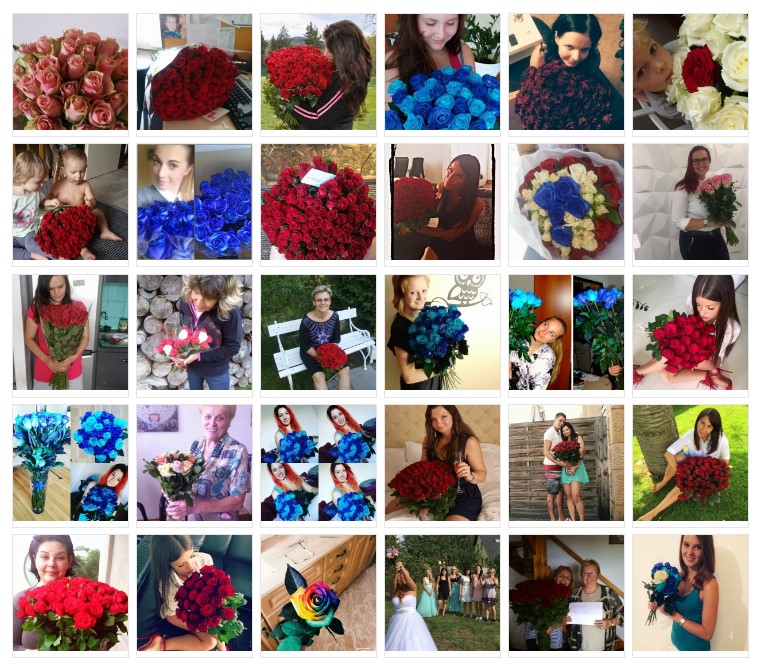 Fotografie květin doručených v Rosicích od zákazníků