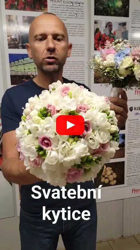 Video: Svatební kytice s bílými fréziemi na Florea.cz