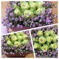 Květinová krabička z růží 