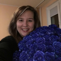 Doručení modrých růží