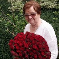 Kytice červených růží pro babičku