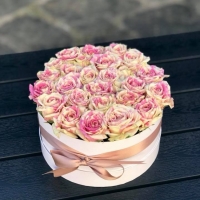 Romantická krabička z růží Sweet Harlequin