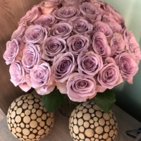 Kytice fialových růží