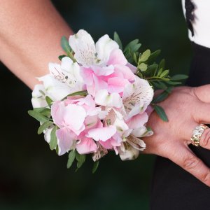Svatební květinový náramek z hortenzie