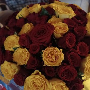 Kytice 60 růží Red Delta