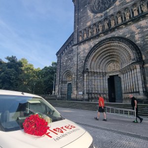 Rozvoz kytice rudých růží v Praze 17