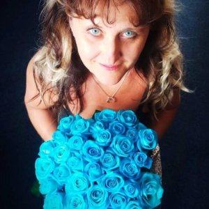 Kytice 35 modrých růží Light Blue Vendela