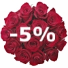 Kytice 15 růží sleva -5%