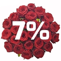 Kytice 25 růží sleva -7%