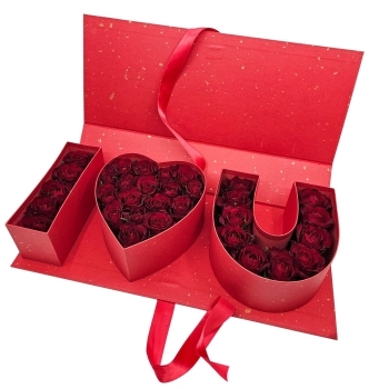 I Love You krabičky růží