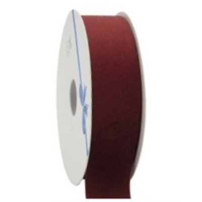 Sametová stuha s řezaným okrajem 25 mm x 10 m vínová 