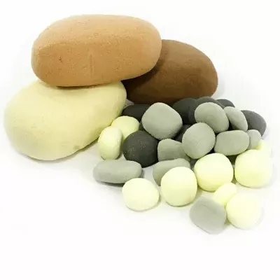 RAINBOW KAMENY MEDIUM HNĚDÁ 3 BARVY