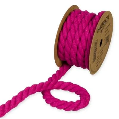 Bavlněný provázek růžový 10mm x 4m