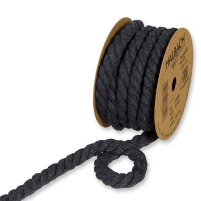 Bavlněný provázek šedý 10mm x 4m
