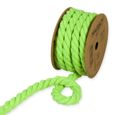 Bavlněný provázek zelený 10mm x 4m