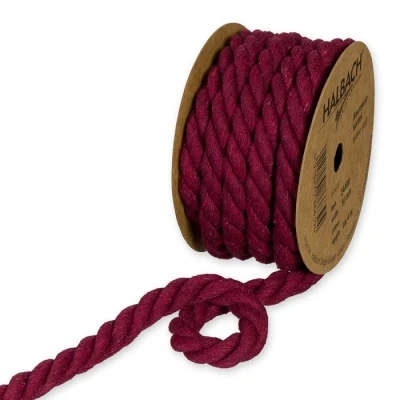 Bavlněný provázek červený 10mm x 4m