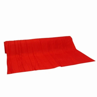 Taftový mačkaný běhoun 280 mm x 2,5 m červená