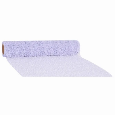 Pavučinový dekorativní běhoun na stůl 280 mm x 2,5 m levandulová