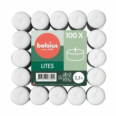 Čajová svíčka Bolsius 100 ks 3,5 hod (16x32 mm)