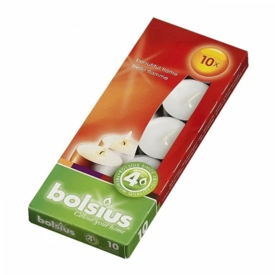 Čajová svíčka Bolsius 10 ks 4 hod (16x36 mm)