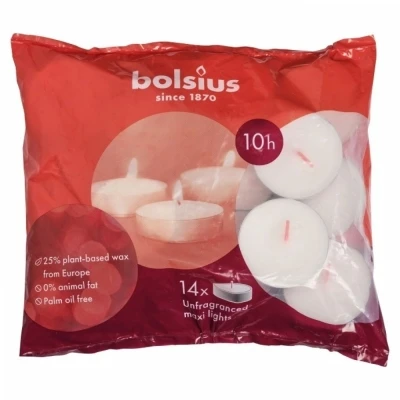 Čajová svíčka Bolsius 14 ks 10 hod (22x57 mm)