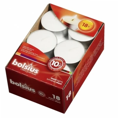 Čajová svíčka Bolsius  18 ks 10 hod (22x57 mm)