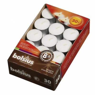 Čajová svíčka Bolsius 30 ks 8 hod (23x40 mm)