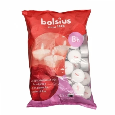Čajová svíčka Bolsius 45 ks 8 hod (23x40 mm)